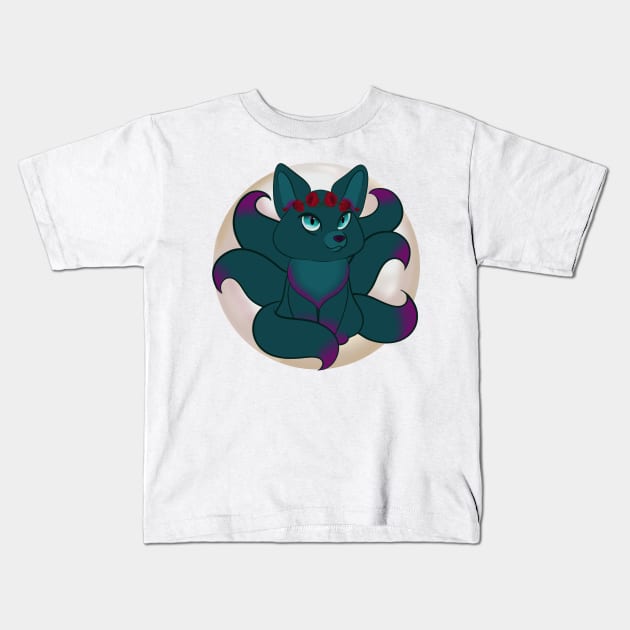 June Kitsune Kids T-Shirt by Feisty Designs 